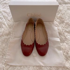 Chloe Lauren Scalloped Ballet Flat, 7US/37